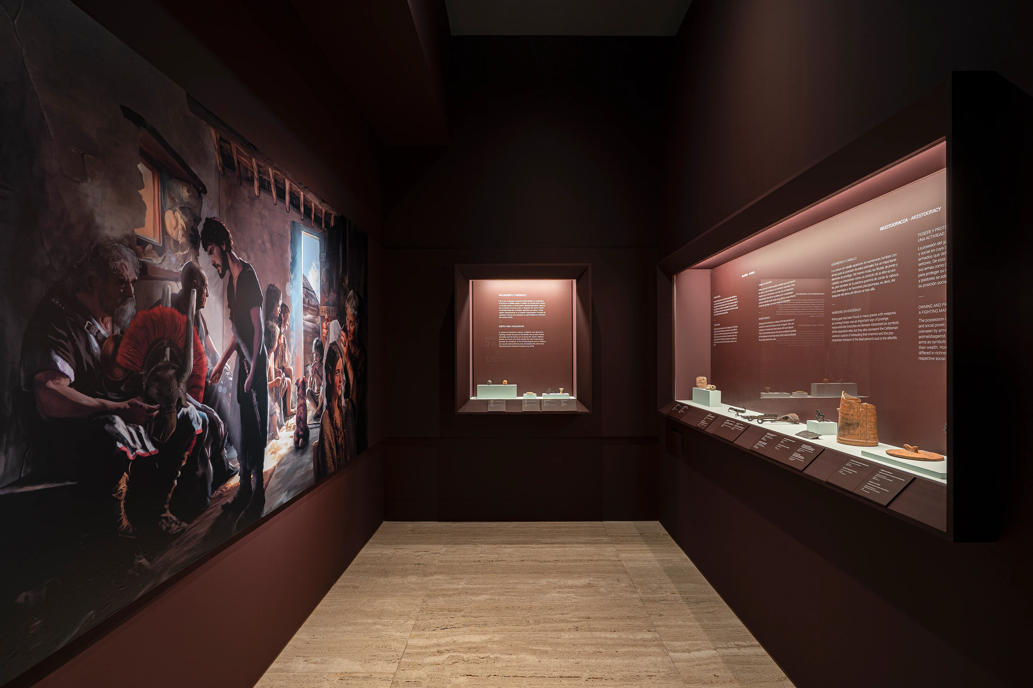 Paneles interpretativos y reproducción de gran formato en la exposición Alas para la Guerra